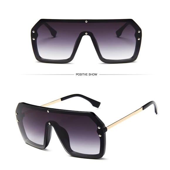 Sunglasses Men's‎ Oversized Flat Top Fashion Shades Lentes Gafas Humbre Mujeres - Picture 4 of 6